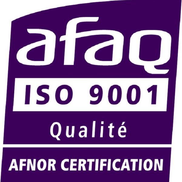 Certification ISO9001 – Vers.2015 : Confirmée